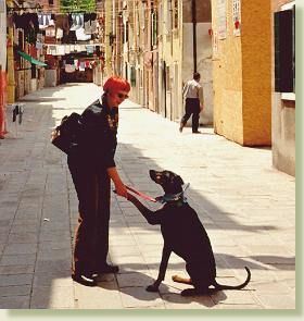 In Venedig mit Frauchen, Juni 2002